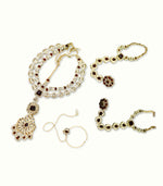 Load image into Gallery viewer, Begum Ruby Kundan Bridal Set