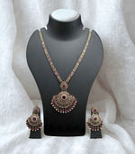 Load image into Gallery viewer, Zareen Ruby Heirloom Long Necklace Set