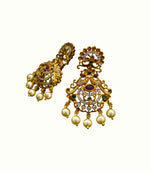 Load image into Gallery viewer, Antique Gold Finish Long Necklace