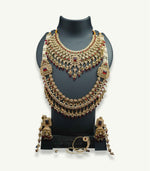 Load image into Gallery viewer, Meher Ruby Kundan Jewellery Set
