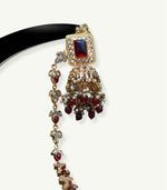 Load image into Gallery viewer, Meher Ruby Kundan Jewellery Set

