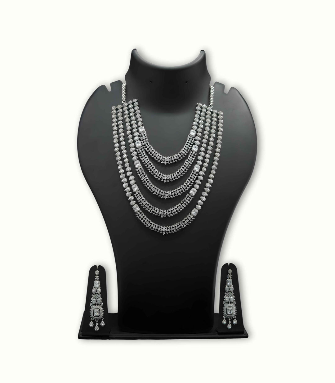 Elysian Diamond Cascade Necklace Set