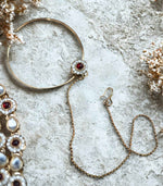 Load image into Gallery viewer, Heer Ivory &amp; Ruby Kundan Set
