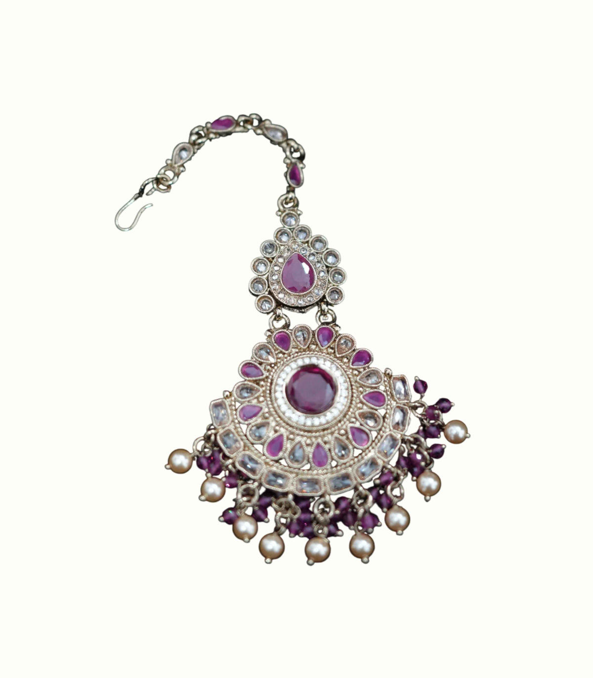 Zareen ruby heirloom long necklace set