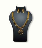 Load image into Gallery viewer, Antique Gold Finish Long Necklace
