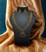 Load image into Gallery viewer, Antique Gold Finish Long Necklace
