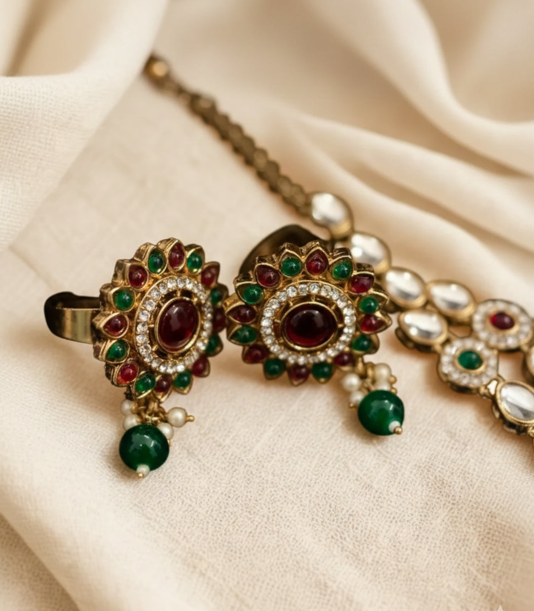 Rang mahal bridal jewellery set